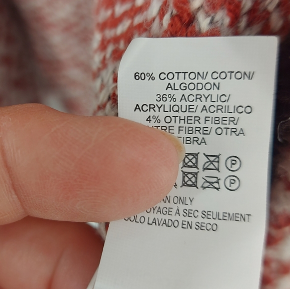 Lucky Brand Cardigan Cotton Aztec Bohemian open Front Cardigan Size Small - Picture 5 of 6